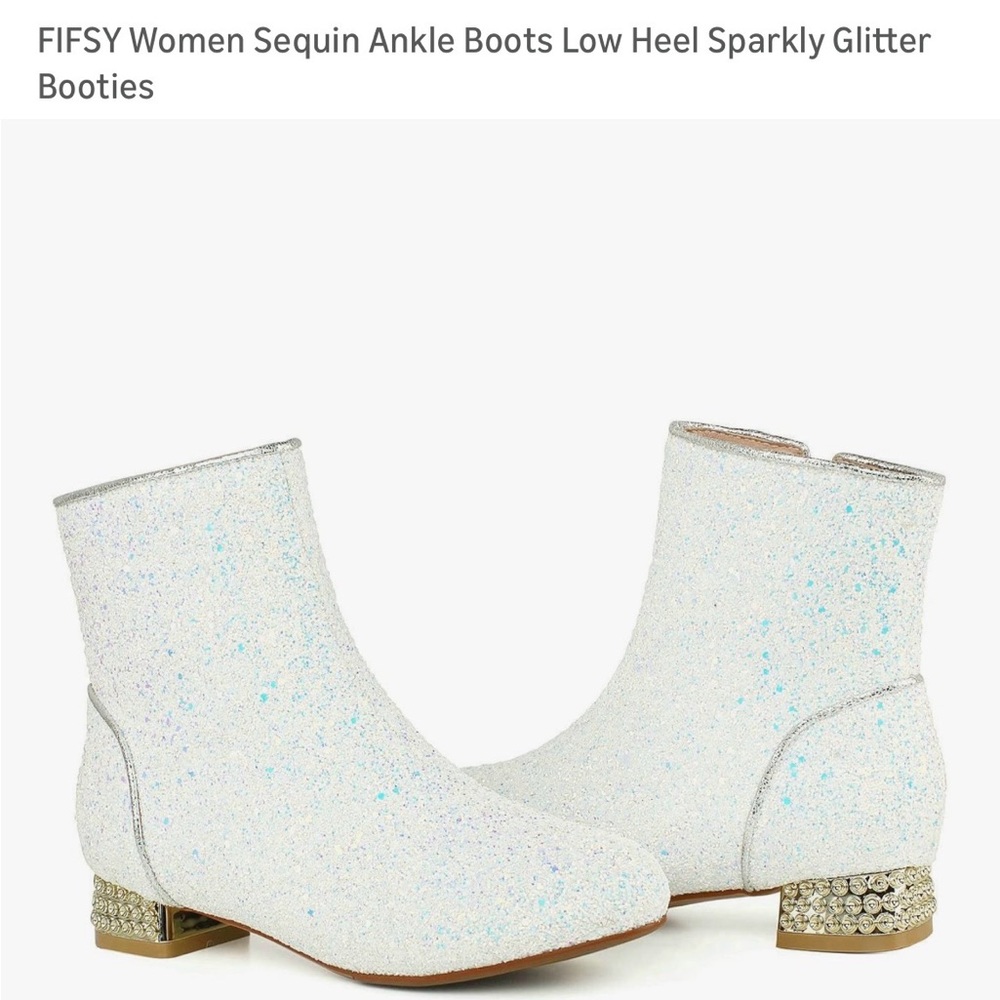 Women’s sparkly ankle booties 9.5